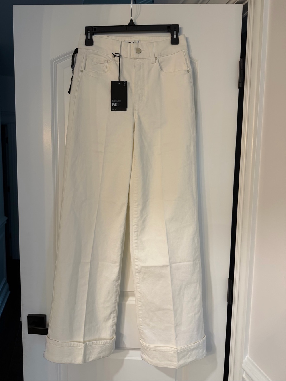 PAIGE Sasha Cuff High Waist Jeans - Picture 2 of 5